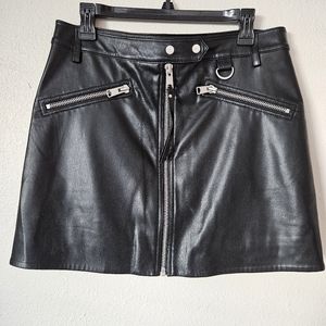 ALLSAINTS Women 60% Polyurethane 40% Polyester Skirt Size UK 12 US 8 EU 40